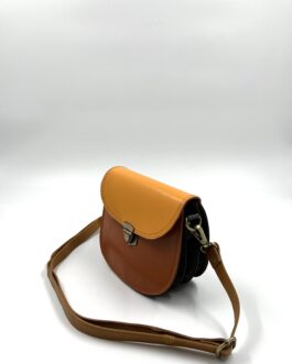 Цветна малка чанта през рамо от естествена кожа 3