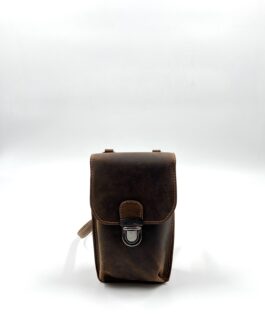 Малка чанта през рамо от естествена Хънтър кожа 9145
