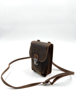 Малка чанта през рамо от естествена Хънтър кожа 9145