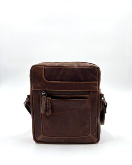 Мъжка чанта през рамо от естествена Хънтър кожа 2010