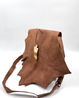 Мароканска чанта през рамо листо и рог натурал 0745