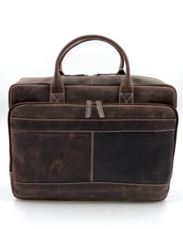 Голяма бизнес чанта за лаптоп от естествена Hunter кожа 311