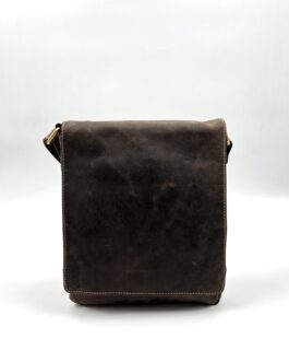 Мъжка чанта през рамо от естествена кожа Hunter в кафяво 0480