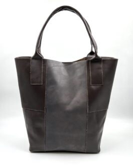 Дамска чанта тип торба от естествена кожа 040