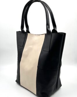 Дамска чанта тип торба от естествена кожа 041