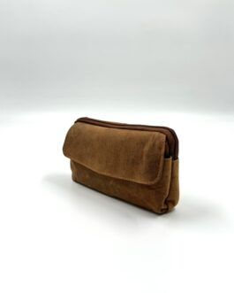 Чанта за колан от естествена Хънтър кожа в кафяво 604
