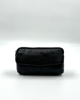 Чанта за колан от естествена кожа в черно 604