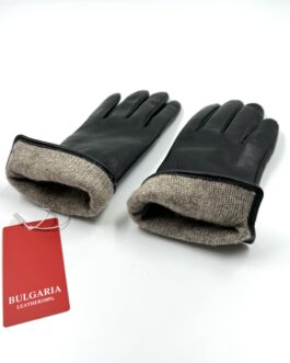 Дамски ръкавици от естествена агнешка кожа в черно 2