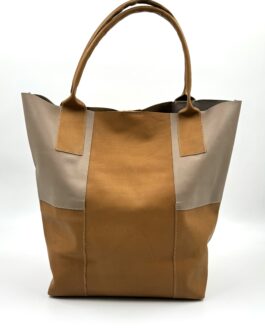 Дамска чанта тип торба от естествена кожа 045