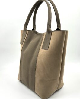 Дамска чанта тип торба от естествена кожа 036