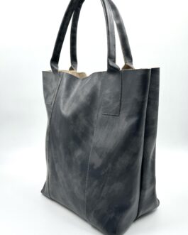 Дамска чанта тип торба от естествена кожа 043