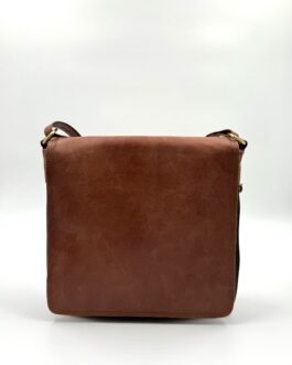Мъжка чанта през рамо от естествена кожа в кафяво 0211