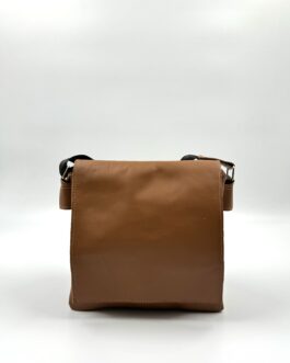 Мъжка чанта през рамо от естествена кожа в кафяв цвят 544