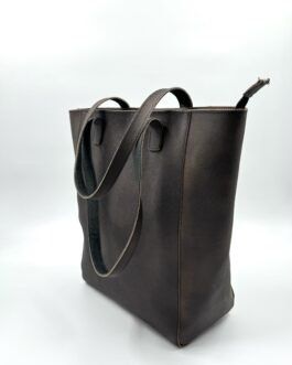 Дамска чанта тип торба от естествена кожа 015-4