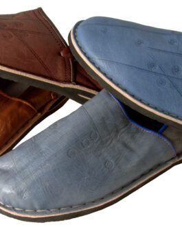 Марокански Унисекс кожени обувки- чехли Babouche