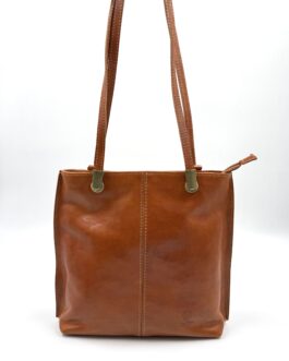 Дамска чанта- раница от естествена кожа в кафяво 8772