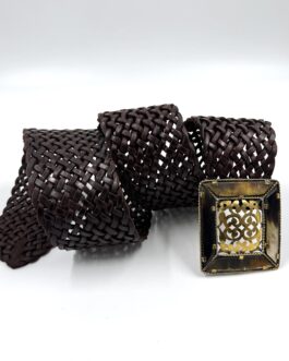 Марокански ръчно плетен колан от естествена кожа 20