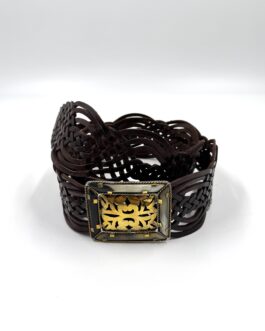 Марокански ръчно плетен колан от естествена кожа 26