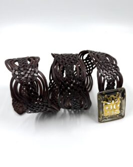 Марокански ръчно плетен колан от естествена кожа 26