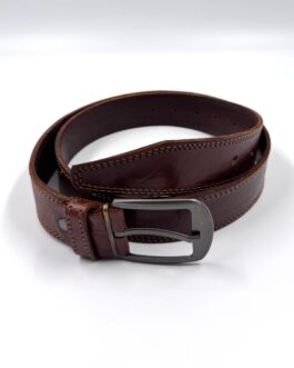 Марокански колан от естествена кожа в кафяв цвят