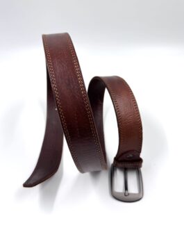 Марокански колан от естествена кожа в кафяв цвят