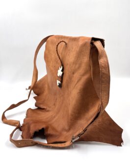 Мароканска чанта през рамо листо и рог натурал 0653-2