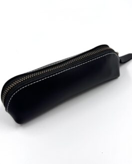 Калъф за очила от естествена кожа в черно