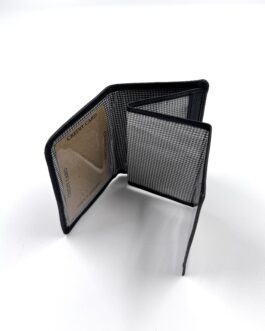 Картхолдър от естествена кожа в черно 543