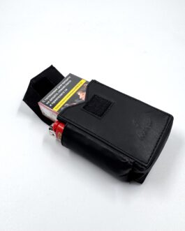 Калъф за цигари от естествена кожа в черно