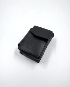 Калъф за цигари от естествена кожа в черно