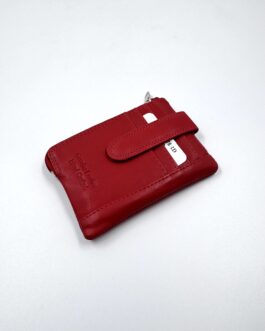 Ключодържател от естествена кожа в червено 1-278