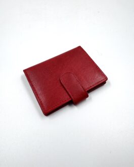 Органайзер за документи от естествена кожа в червено 0929