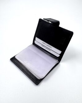 Органайзер за документи от естествена кожа в черно 0929