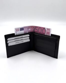 Мъжки портфейл от естествена кожа в тъмнокафяво 0936-1