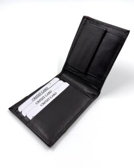 Мъжки портфейл от естествена кожа в тъмнокафяво 0936-1