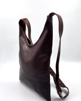 Мароканска чанта през рамо от естествена кожа в тъмнокафяво 2719