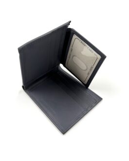 Мъжки портфейл от естествена кожа в пастелено синьо SD