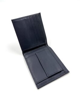 Мъжки портфейл от естествена кожа в тъмносиньо SD