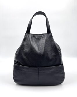 Дамска чанта- раница от естествена кожа в черно 4343